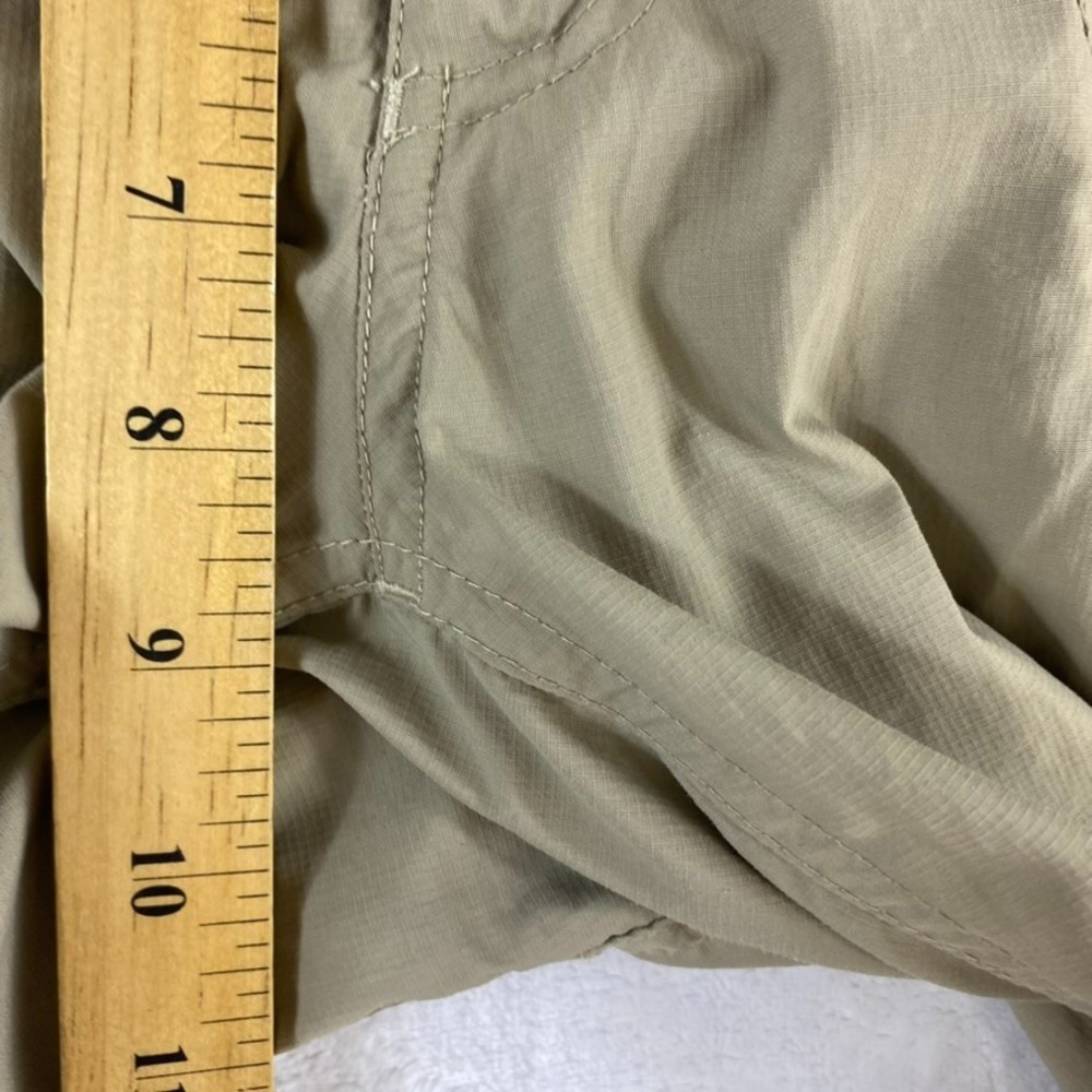 North Face Hiking Pants Capri Sz 12 Beige Nylon Lightweight Camping - Picture 11 of 14